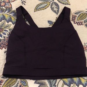 Lululemon long line sports bra size 6